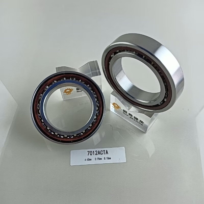 60*95*18mm 각성 접촉 볼 베어링 7012AC 단일 라인 디자인 및 크롬 스틸