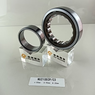 실린더 구조 긴 수명 NU/NJ/NF210ECP 단일 라인 롤러 베어링 50*90*20mm