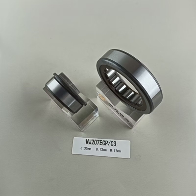 35*72*17mm NU/NJ/NF207ECP 기름이나 기름으로 윤활한 원통 롤러 베어