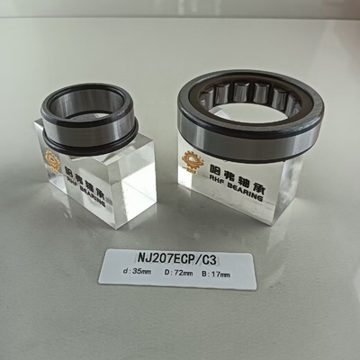 35*72*17mm NU/NJ/NF207ECP 기름이나 기름으로 윤활한 원통 롤러 베어