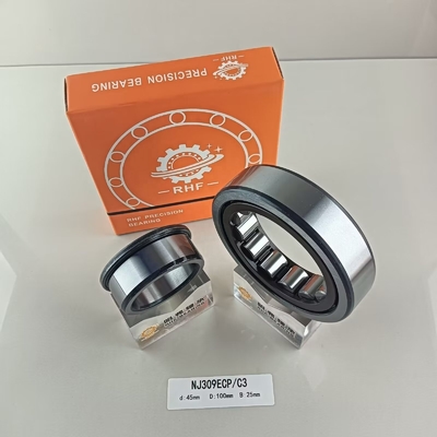 단일 행 45*100*25mm NU/NJ/NF309ECP 오일 윤활과 함께 실린더 롤러 베어링