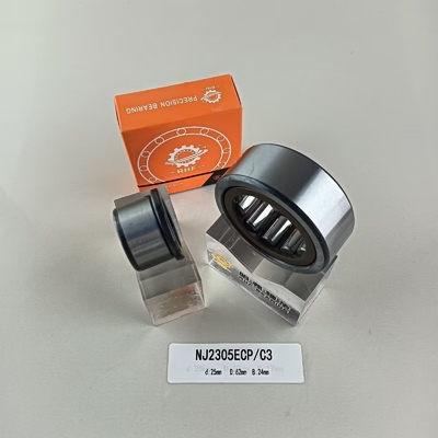 25*62*24mm 원통 롤러 베어링 NU/NJ/NF2305ECP 원통 구조