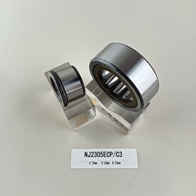 25*62*24mm 원통 롤러 베어링 NU/NJ/NF2305ECP 원통 구조
