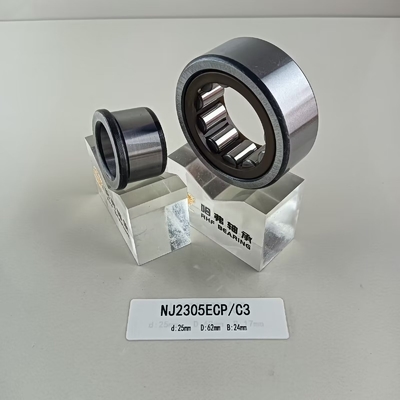 25*62*24mm 원통 롤러 베어링 NU/NJ/NF2305ECP 원통 구조