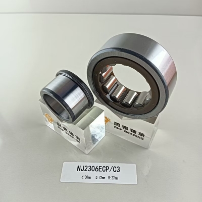 구조 원통 크롬 스틸 Gcr15 NU/NJ/NF2306ECP 롤러 베어링 30*72*37mm