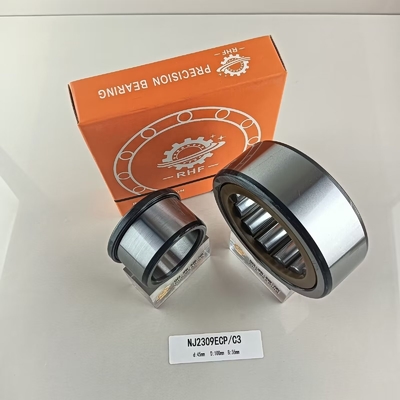 오래 견딘 강철/황동/나일론 감금소를 가진 NU/NJ/NF2309ECP 롤러 베어링 45*100*36mm
