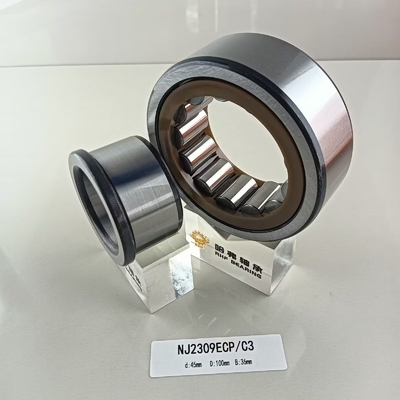 오래 견딘 강철/황동/나일론 감금소를 가진 NU/NJ/NF2309ECP 롤러 베어링 45*100*36mm