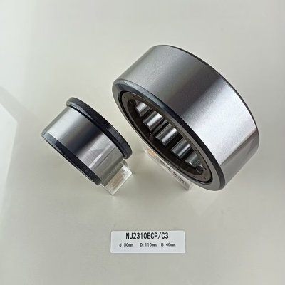 긴 수명 NU/NJ/NF2310ECP 실린더 롤러 베어링 50*110*40mm 스틸 케이지